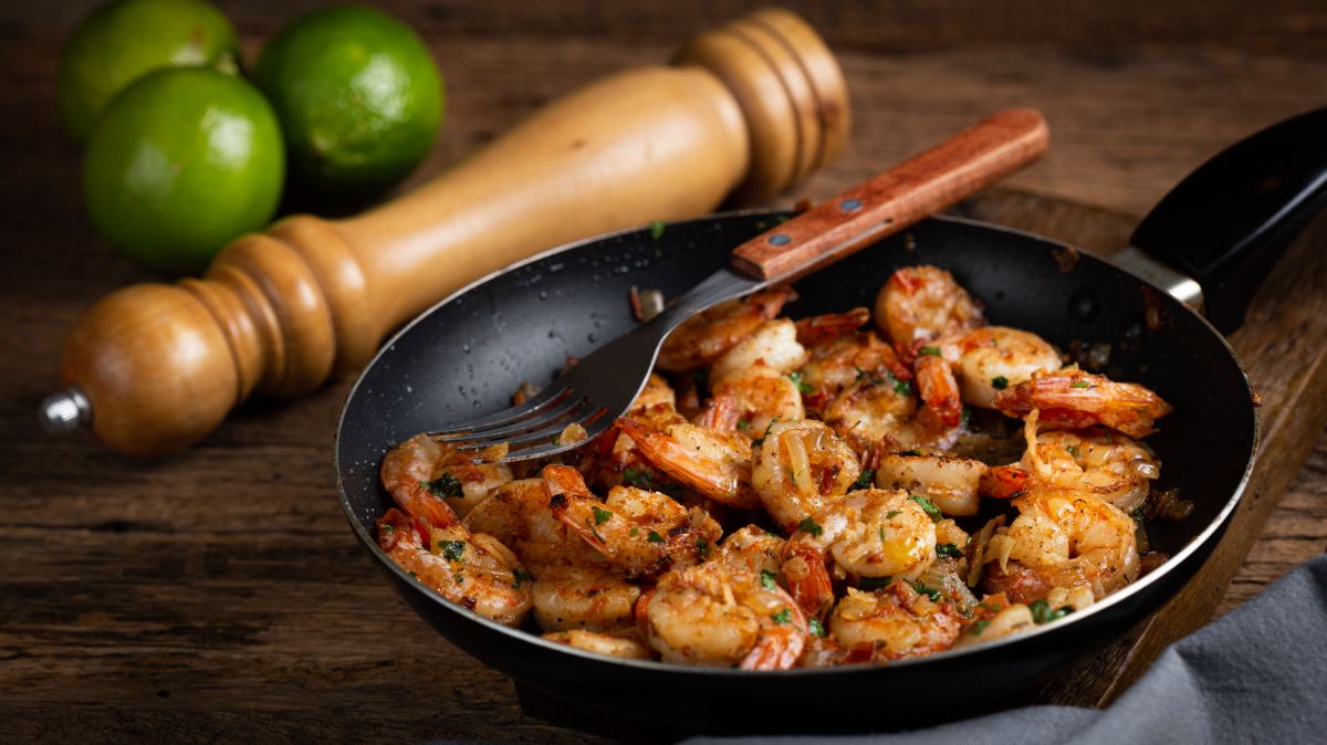 Spicy Mix Glasgow grilled prawns